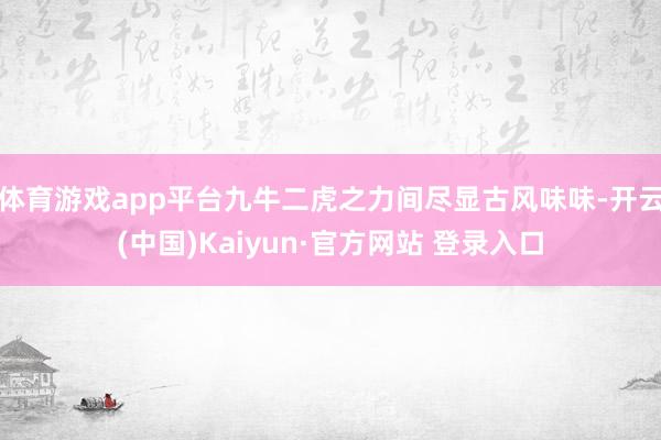 体育游戏app平台九牛二虎之力间尽显古风味味-开云(中国)Kaiyun·官方网站 登录入口