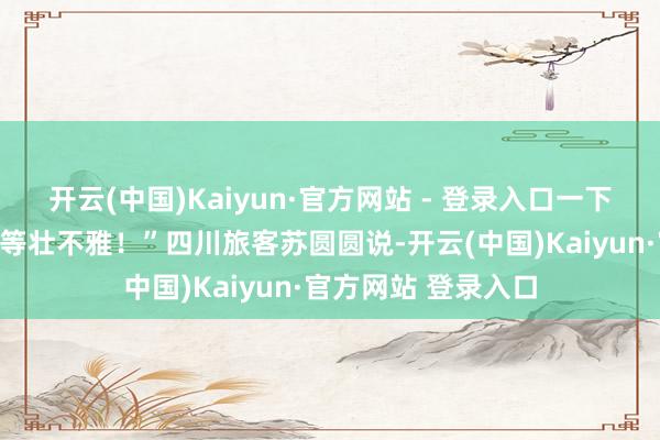 开云(中国)Kaiyun·官方网站 - 登录入口一下子就有嗅