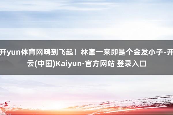 开yun体育网嗨到飞起！林峯一来即是个金发小子-开云(中国)Kaiyun·官方网站 登录入口