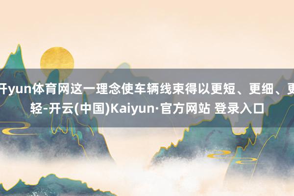 开yun体育网这一理念使车辆线束得以更短、更细、更轻-开云(中国)Kaiyun·官方网站 登录入口