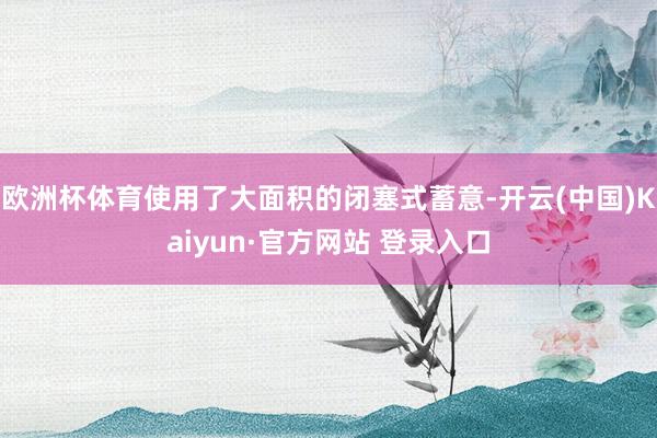 欧洲杯体育使用了大面积的闭塞式蓄意-开云(中国)Kaiyun