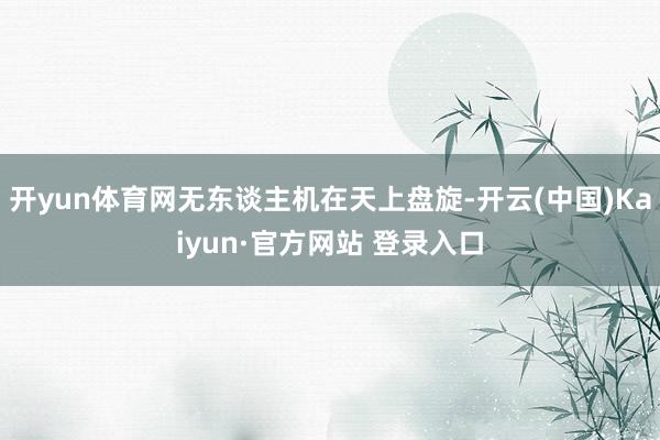 开yun体育网无东谈主机在天上盘旋-开云(中国)Kaiyun·官方网站 登录入口