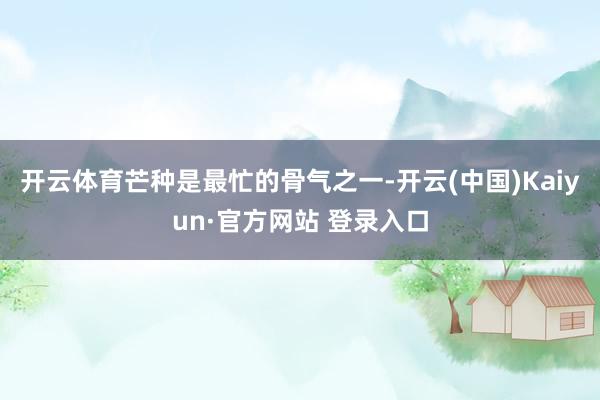 开云体育芒种是最忙的骨气之一-开云(中国)Kaiyun·官方网站 登录入口
