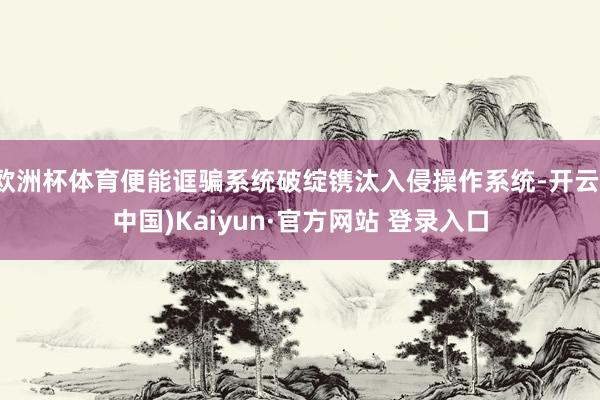 欧洲杯体育便能诓骗系统破绽镌汰入侵操作系统-开云(中国)Ka