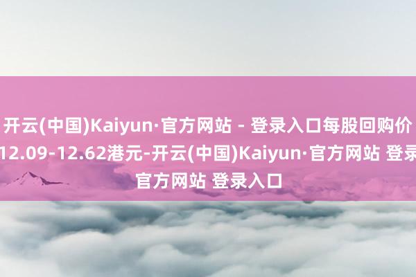 开云(中国)Kaiyun·官方网站 - 登录入口每股回购价钱