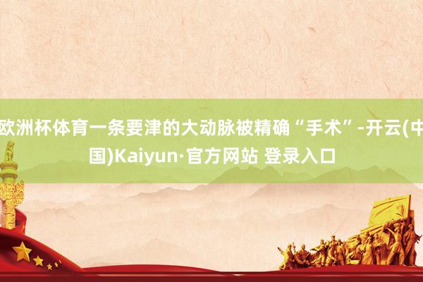 欧洲杯体育一条要津的大动脉被精确“手术”-开云(中国)Kaiyun·官方网站 登录入口